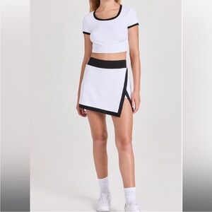 NWT MICHI Rival Striped Tennis Skirt